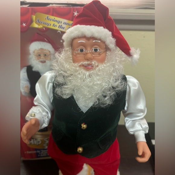 Vintage Christmas Gemmy 1998 Hip Swinging Santa - Tested - Picture 6 of 11